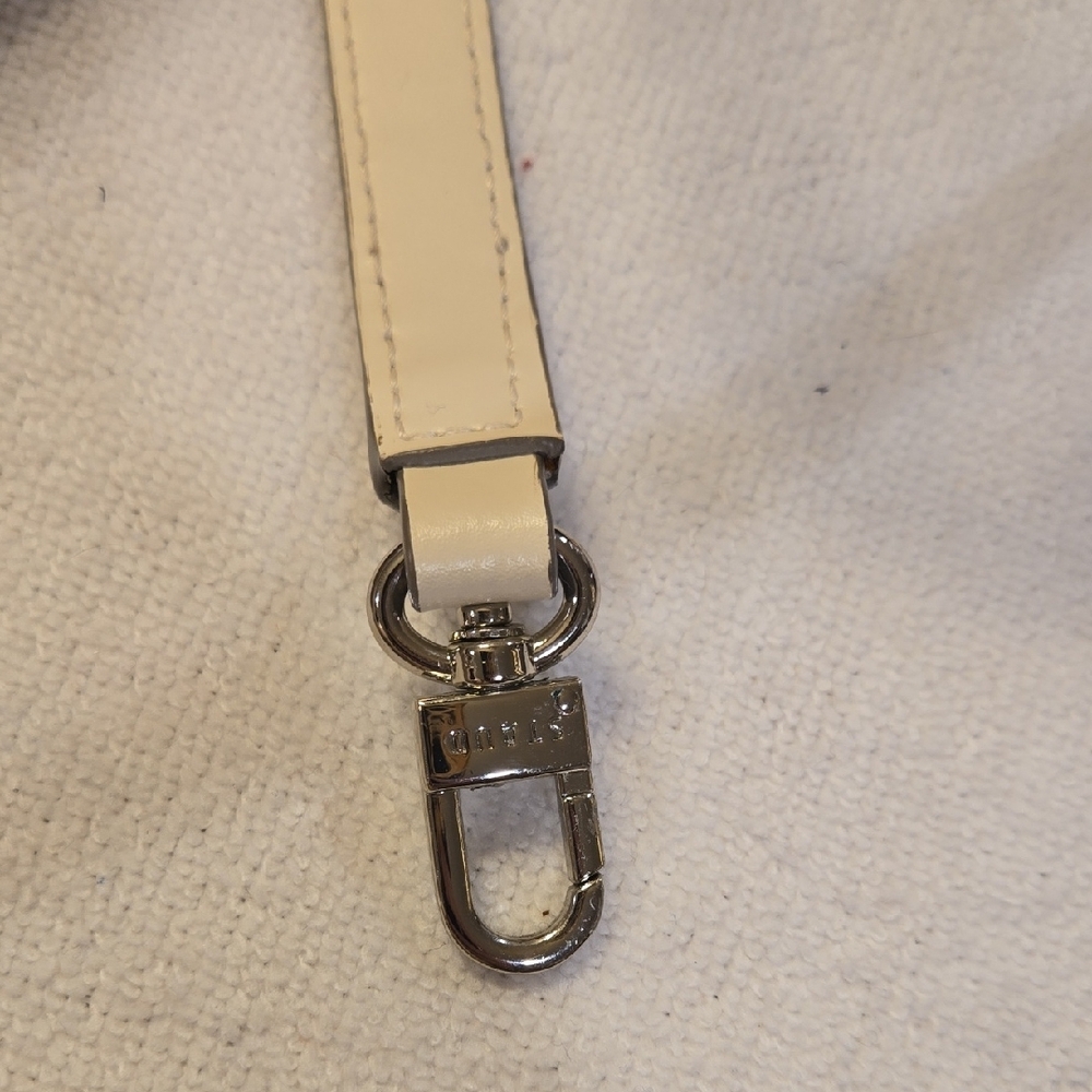 ​STAUD Luxury Leather Adjustable Handbag Strap - Silver Hardware